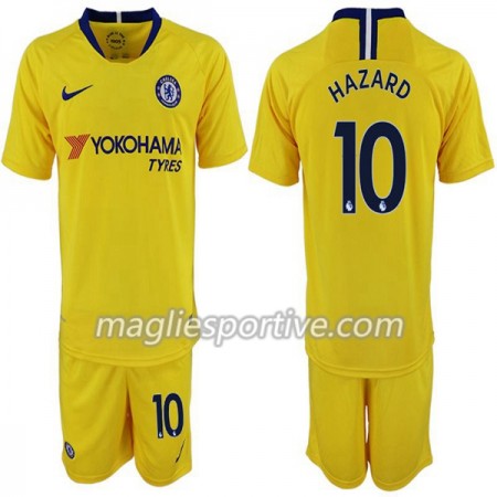 Completo Calcio Chelsea Hazard 10 Bambino Divisa Trasferta 2018/2019
